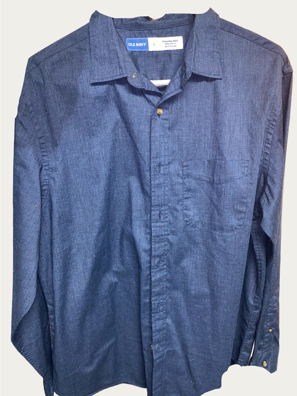 Old Navy Men's Navy Chambray Button Shirt